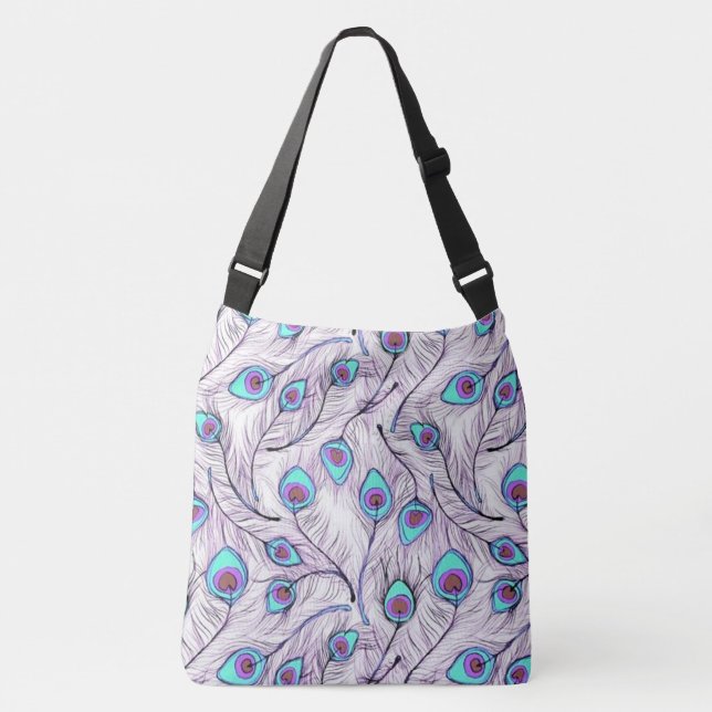 Sac Ajustable Plumes de paon (Devant)