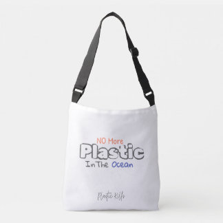 Sac Ajustable Plus de plastique dans l'océan. Tueries en plastiq
