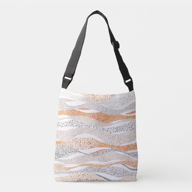 Sac Ajustable Pointillisme Wavy Polka : Doux Doux Textile (Devant)