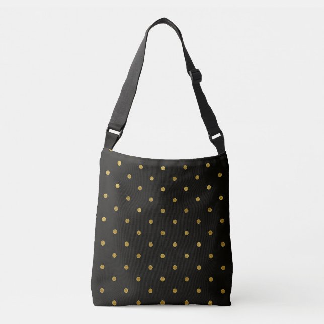 Sac Ajustable Points noirs et dorés  (Devant)