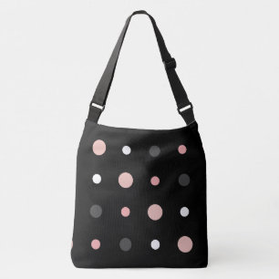 Sac Ajustable Points roses, gris et noirs