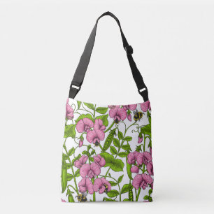 Sac Ajustable Pois doux et bourdons, rose, vert et blanc