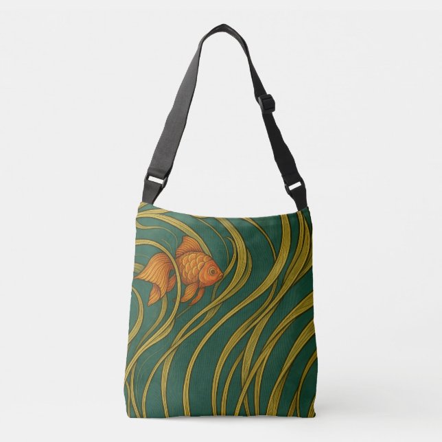 Sac Ajustable Poisson rouge Art Nouveau  (Devant)