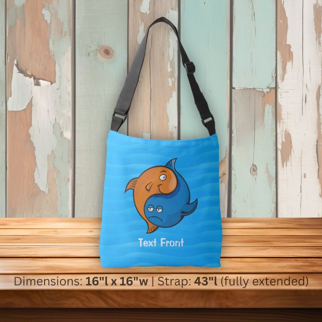 Sac Ajustable Poisson Yin Yang Dessin Animé (Créateur téléchargé)