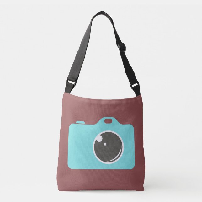 Sac Ajustable Pop Art Blue Caméra Bourgogne (Devant)