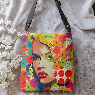 Sac Ajustable Pop Art Femme Face Motif dynamique