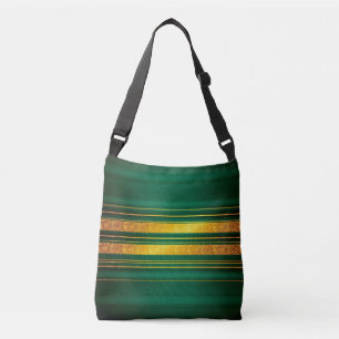 Sac Ajustable Populaire Green Gold Luxury Linen Texture Collecti