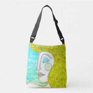 Sac Ajustable Portrait Abstrait funky d'une femme