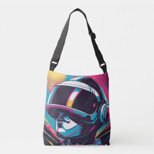 Sac Ajustable Portrait de personnage futuriste portant un casque