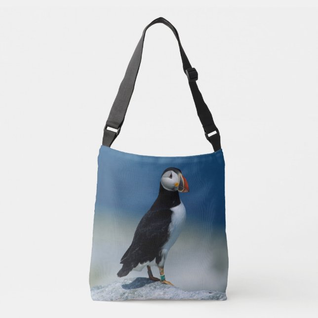 Sac Ajustable Portrait d'un Puffin de l'Atlantique (Devant)