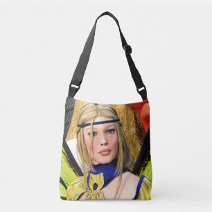 Sac Ajustable Portrait Fantastique de Papillon Fée Élégant