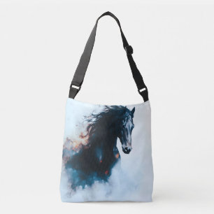 Sac Ajustable Portrait minimaliste de cheval noir de course
