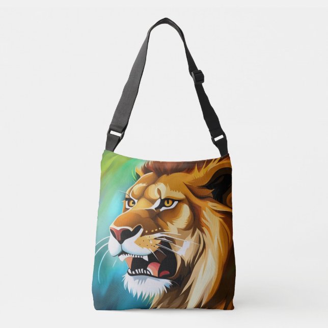 Sac Ajustable Portrait Posé côté Lion rugissant-57566 (Devant)