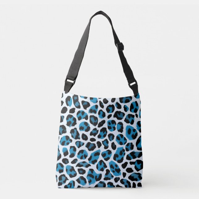 Sac Ajustable Poster de animal bleu turquoise (Devant)