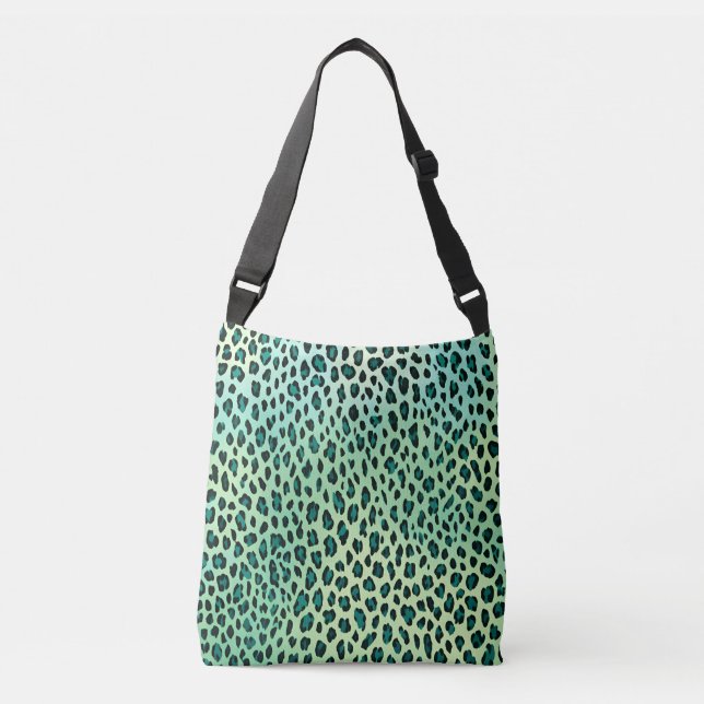 Sac Ajustable Poster de animal Turquoise bleu vert Empreinte de  (Devant)