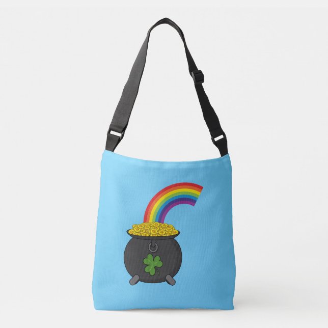 Sac Ajustable Pot de dessin en or arc-en-ciel (Devant)