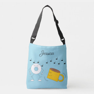 Sac Ajustable Poudre à pâte Danse Donut & Tasse à café :