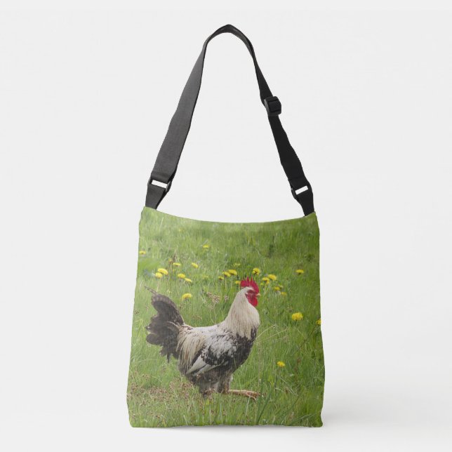 Sac Ajustable poulet, coq, animal, oiseau, ferme, agriculture, (Devant)