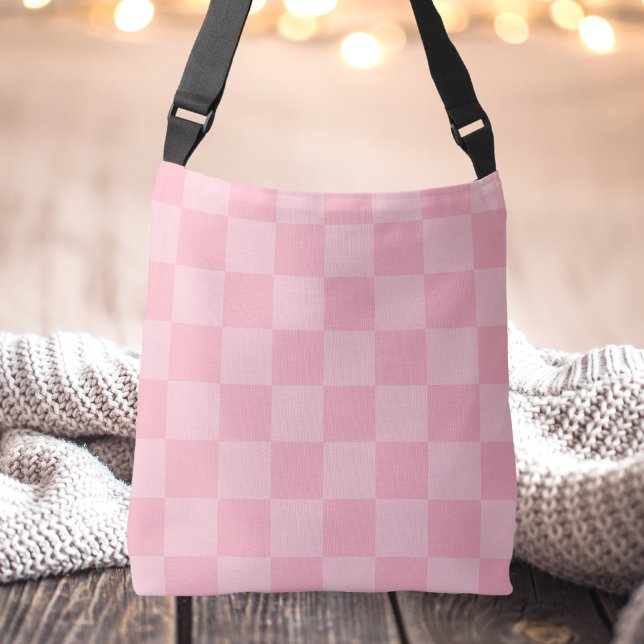 Sac Ajustable Pour son moderne à carreaux rose simple unique (Créateur téléchargé)