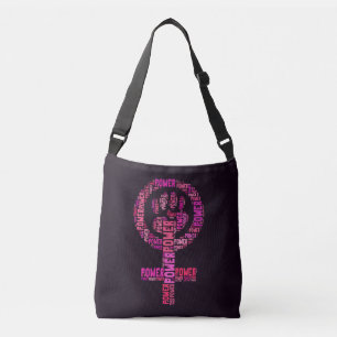 Sac Ajustable Pourpre féministe de poing de puissance de femme