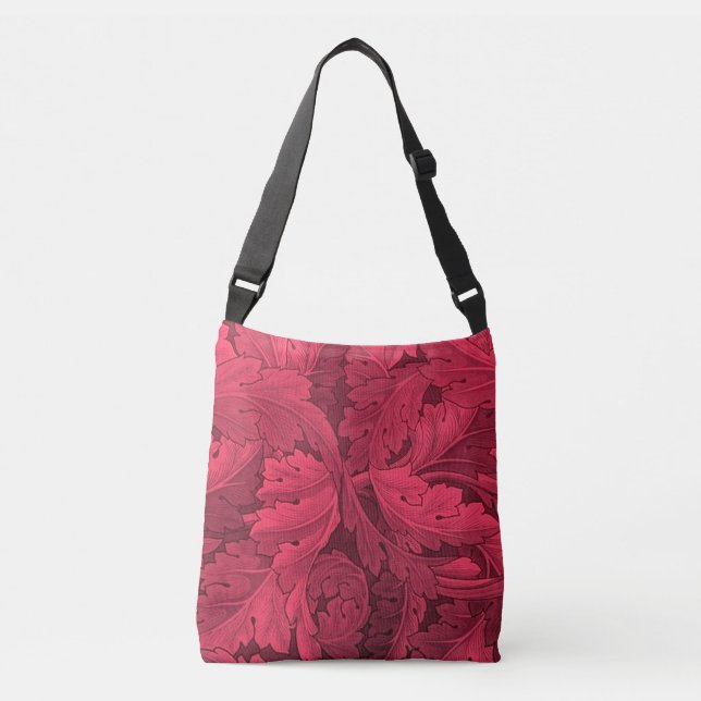 Sac Ajustable Pré-Raphaélite Acanthus Motif En Rouges (Devant)