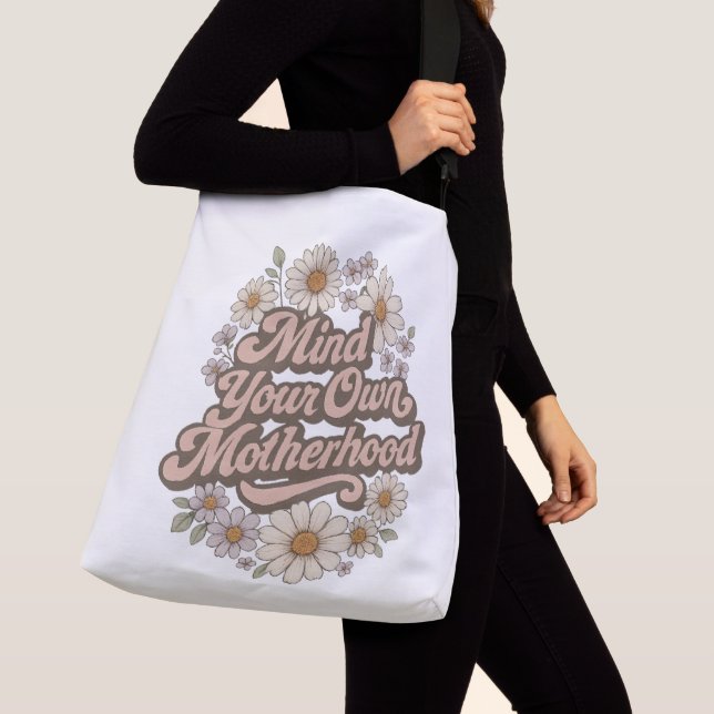 Sac Ajustable Prenez soin de votre propre maternité rétro daisy  (De près)