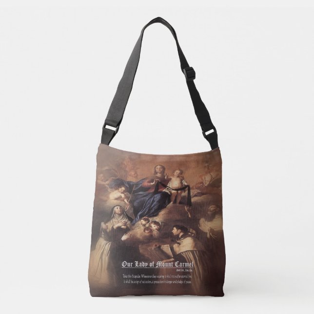 Sac Ajustable Prière Notre-Dame du Mont Carmel (Devant)
