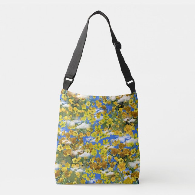 Sac Ajustable Printemps fleurs Butercup dans les nuages (Devant)