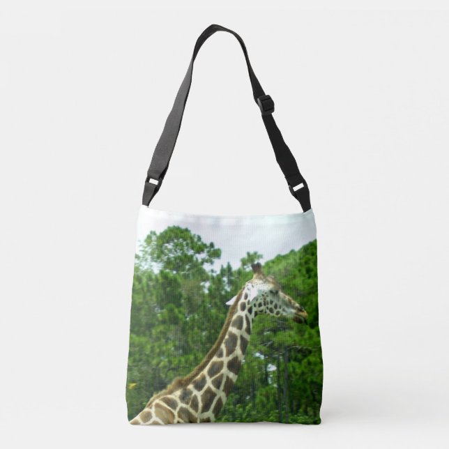 Sac Ajustable Profil de girafe parmi les arbres (Dos)