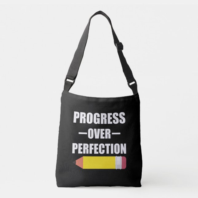 Sac Ajustable Progrès Plutôt que Perfection Retour à l'école Ens (Devant)