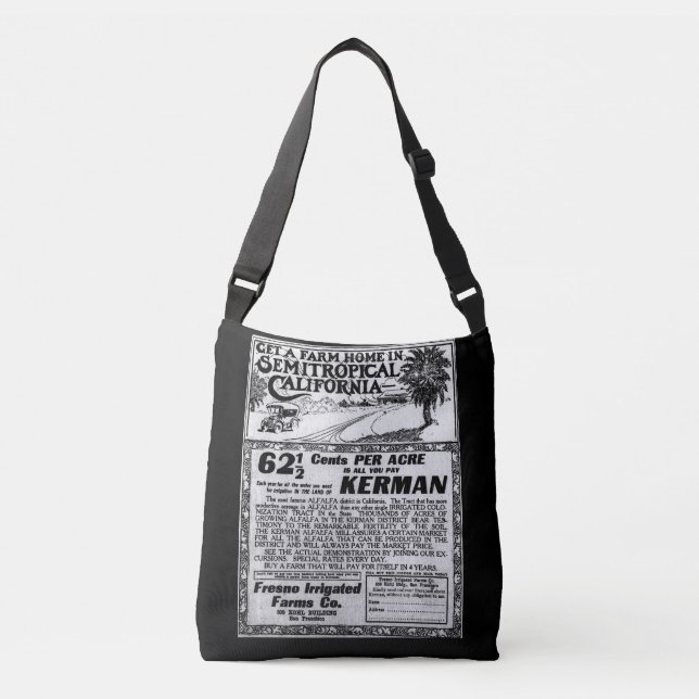 Sac Ajustable Publicité de la Fresno Farm Company (Devant)