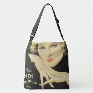 Sac Ajustable Publicité vintage Portrait Femme Cheveux blond