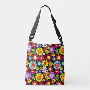Sac Ajustable Puissance de fleur hippie de printemps rétro