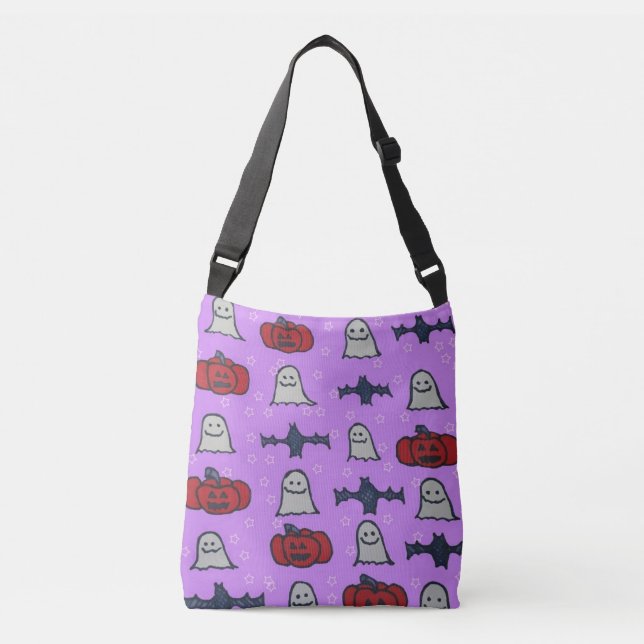 Sac Ajustable Purple Halloween Fun Print (Devant)
