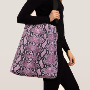 Sac Ajustable Python rose exotique