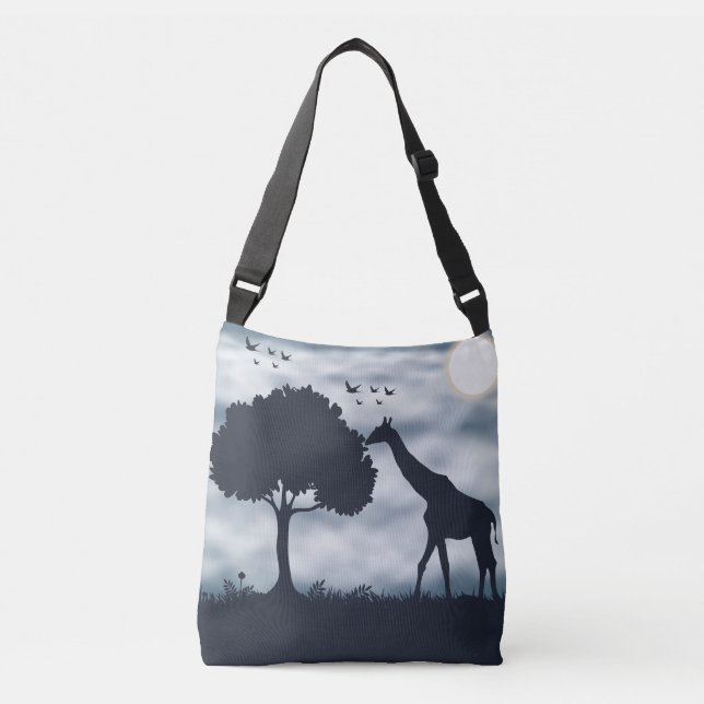 Sac Ajustable Quand la Lune murmure à la Giraffe (Devant)