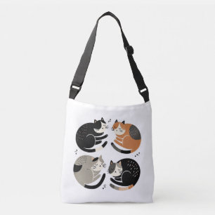 Sac Ajustable Quatre chats dormant dans un cercle - Purring Ritu