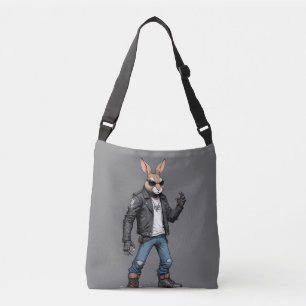 Sac Ajustable Rabbit Biker Rebel en cuir Jacket Cool Style