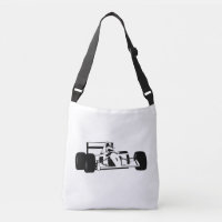 Race Car Silhouette noir et blanc