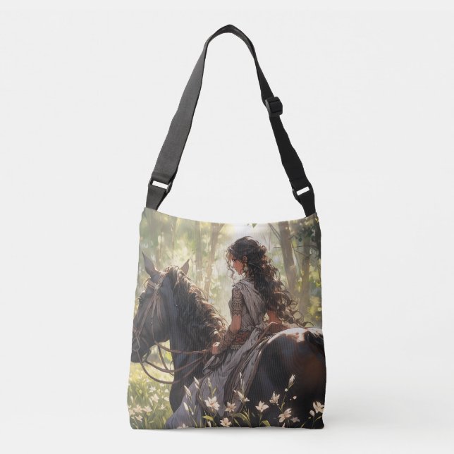 Sac Ajustable Randonnée à cheval dans les bois (Devant)