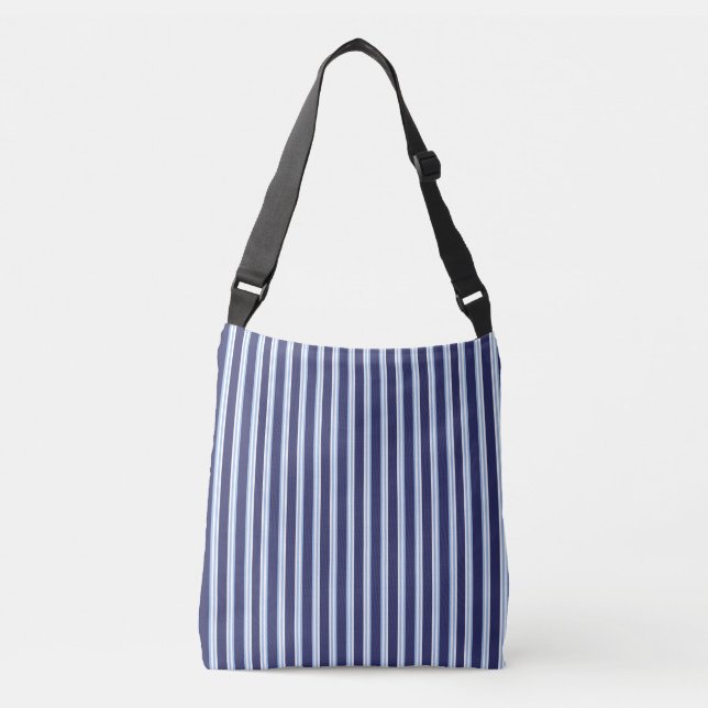 Sac Ajustable Rayé bleu, ambiance côtière/nautique (Devant)
