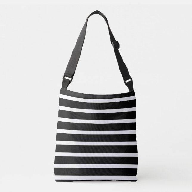 Sac Ajustable Rayures noires et blanches (Devant)