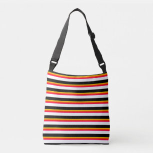 Sac Ajustable Rayures noires jaunes rouges blanches