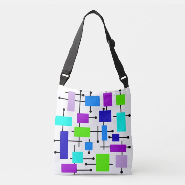 Sac Ajustable Rectangles atomiques cool (Devant)