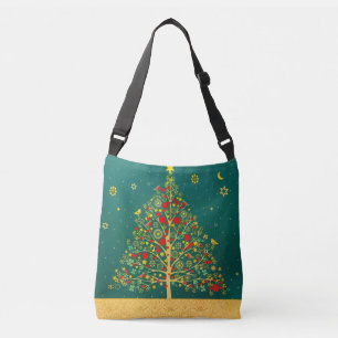Sac Ajustable Red Green Gold Parties scintillant Chrismas Winter