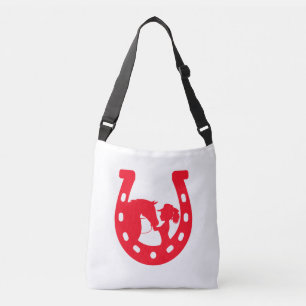 Sac Ajustable Red Horseshoe Girl and Horse