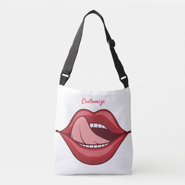 Sac Ajustable Red Lips Open Mouth Thunder_Cove (Devant)