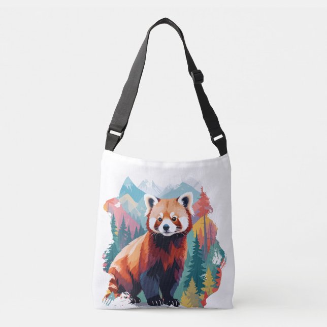 Sac Ajustable Red Panda Vector Art Animal Dans La Nature Majestu (Devant)