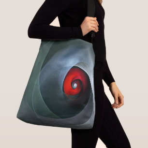 Sac Ajustable Red Swirl Artistique moderne Art Abstrait Motif #1