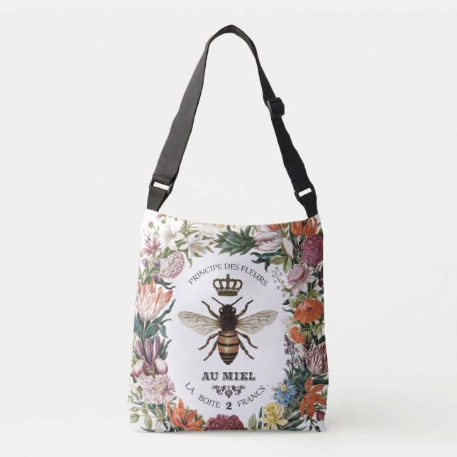 SAC AJUSTABLE REINE BEE BOTANIQUE VINTAGE MODERNE (Devant)